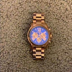 Michael Kors Gold Watch with blue face